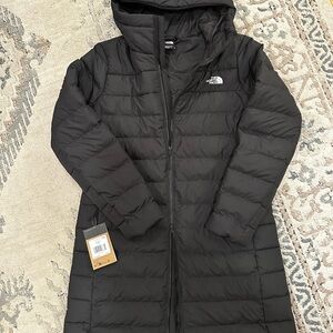 The North Face Women's Black Long Puffer Jacket NWT